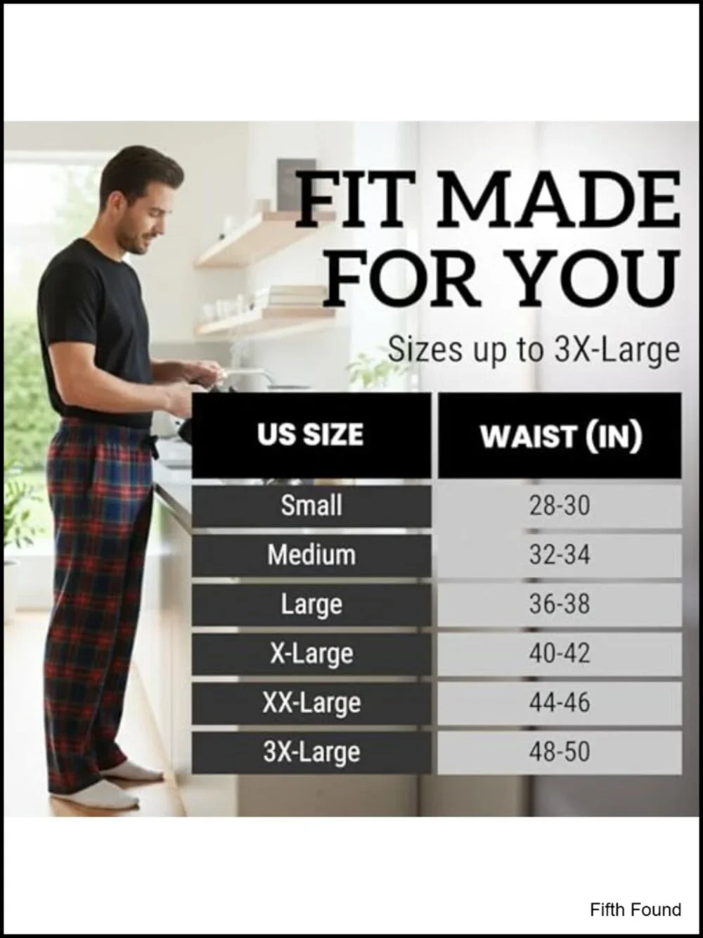 Men's Microfleece Plaid Pajama Pants with Pockets